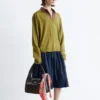 Pullover aus Merinowolle mit V-Ausschnitt
