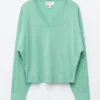 Pullover aus Merinowolle mit V-Ausschnitt