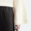Pullover aus Mohair-Mischung mit Zopfmuster