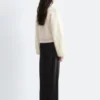 Pullover aus Mohair-Mischung mit Zopfmuster