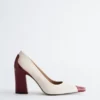 Pumps aus Leder mit Farbblöcken Pumps aus Leder mit Farbblöcken