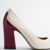 Pumps aus Leder mit Farbblöcken Pumps aus Leder mit Farbblöcken