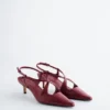 Pumps mit Lederriemen im Kreuzmuster Pumps mit Lederriemen im Kreuzmuster
