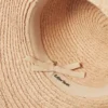 Raffia-Strohhut mit Ripsbandbesatz