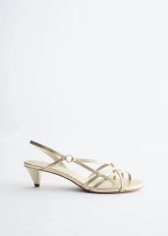 Riemchen-Ledersandalen