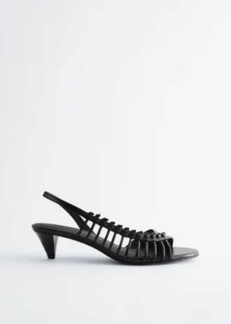 Riemchen-Ledersandalen