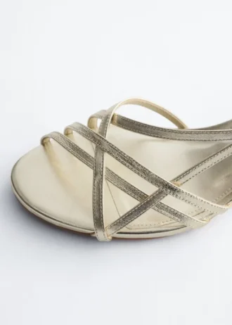 Riemchen-Ledersandalen