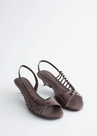 Riemchen-Ledersandalen