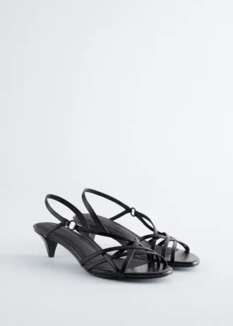 Riemchen-Ledersandalen