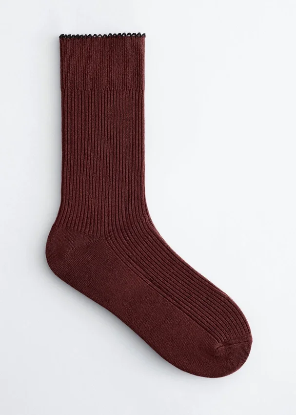 Rippstrick-Socken Rippstrick-Socken