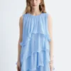Ärmelloses Minikleid mit Rüschen Ärmelloses Minikleid mit Rüschen