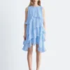 Ärmelloses Minikleid mit Rüschen Ärmelloses Minikleid mit Rüschen