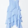 Ärmelloses Minikleid mit Rüschen Ärmelloses Minikleid mit Rüschen