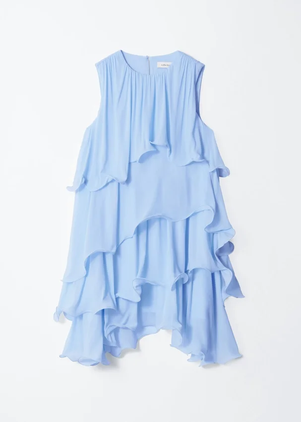 Ärmelloses Minikleid mit Rüschen Ärmelloses Minikleid mit Rüschen