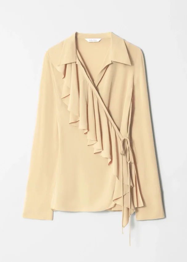 Rüschen-Wickel-Bluse Rüschen-Wickel-Bluse