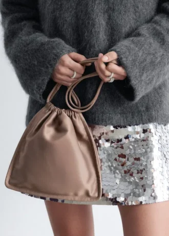 Satin-Kordelzugtasche