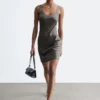 Satin-Slip-Minikleid