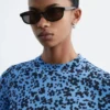 Schmale rechteckige Sonnenbrille