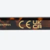 Schmale rechteckige Sonnenbrille