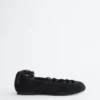 Schnürbare Ballerinas aus Leder Schnürbare Ballerinas aus Leder