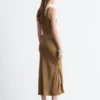 Schräg geschnittenes Midikleid