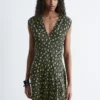 Seiden-Maxikleid mit V-Ausschnitt Seiden-Maxikleid mit V-Ausschnitt