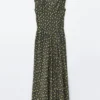 Seiden-Maxikleid mit V-Ausschnitt Seiden-Maxikleid mit V-Ausschnitt