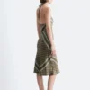 Seiden-Midikleid mit Neckholder
