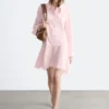 Shirtkleid mit tiefem Taillenbund Shirtkleid mit tiefem Taillenbund