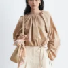 Skulpturale Bluse mit Kordelzug Skulpturale Bluse mit Kordelzug
