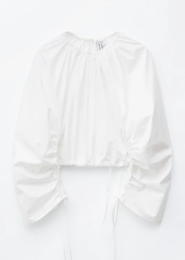 Skulpturale Bluse mit Kordelzug Skulpturale Bluse mit Kordelzug