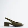 Slingback-Sandalen aus Nappaleder