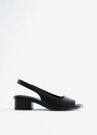 Slingback-Sandalen aus Nappaleder