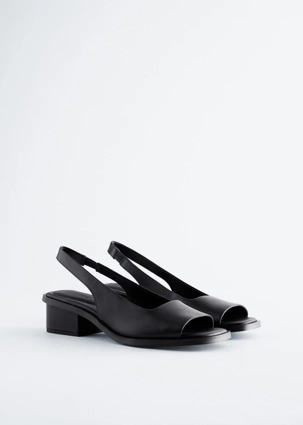 Slingback-Sandalen aus Nappaleder Slingback-Sandalen aus Nappaleder