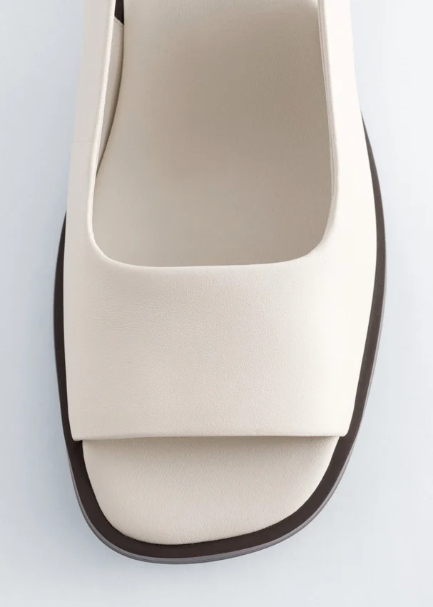 Slingback-Sandalen aus Nappaleder Slingback-Sandalen aus Nappaleder