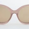 Sonnenbrille mit übergroßem ovalem Rahmen