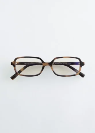Sonnenbrille mit länglichem rechteckigem Rahmen