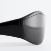 Sonnenbrille mit markantem ovalem Rahmen