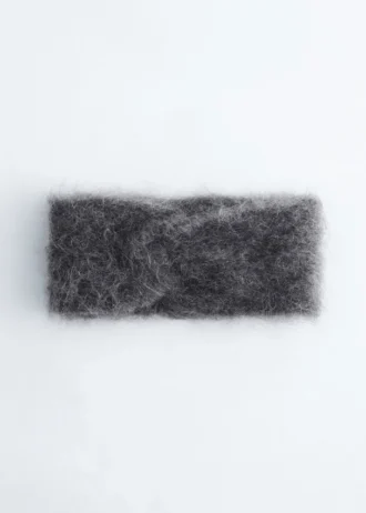 Stirnband aus Mohair-Mischung mit gedrehtem Vorderseite