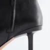 Stretch-Leder-Stiefeletten