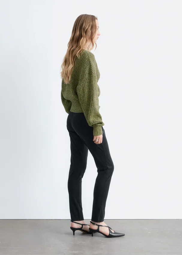 Strick-Cardigan aus Baumwolle mit Rippstrick Strick-Cardigan aus Baumwolle mit Rippstrick