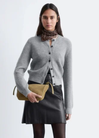 Strick-Cardigan mit Rippbündchen Strick-Cardigan mit Rippbündchen