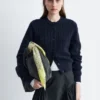 Strick-Cardigan mit Rippbündchen Strick-Cardigan mit Rippbündchen