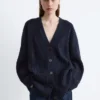 Strick-Cardigan mit Rippbündchen Strick-Cardigan mit Rippbündchen