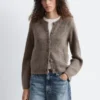 Strick-Cardigan mit Rippbündchen Strick-Cardigan mit Rippbündchen