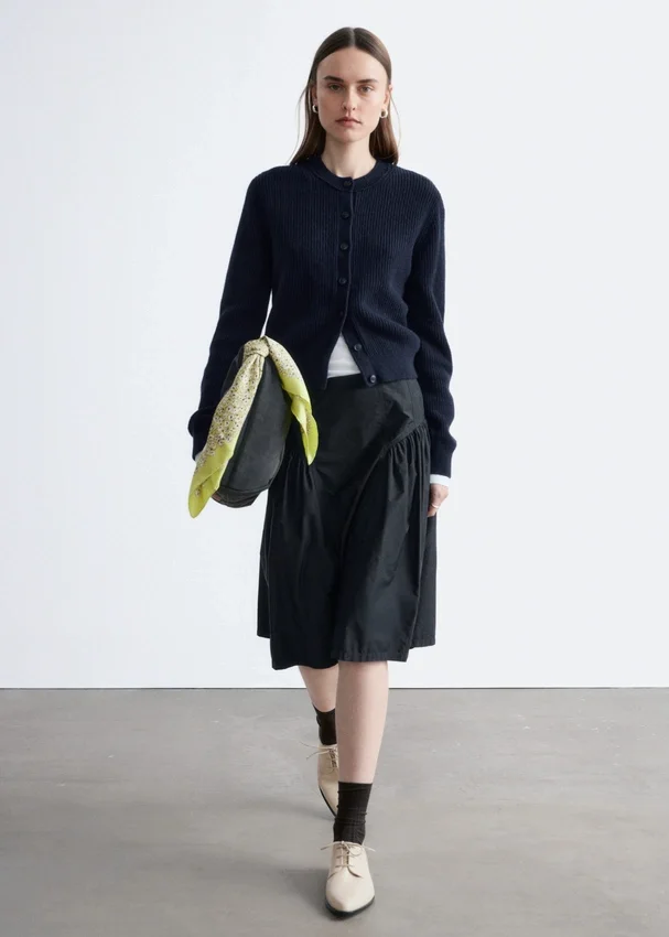 Strick-Cardigan mit Rippbündchen Strick-Cardigan mit Rippbündchen