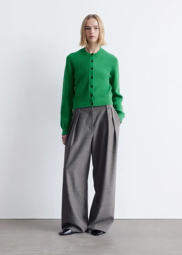 Strick-Cardigan mit Rippbündchen Strick-Cardigan mit Rippbündchen