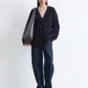 Strick-Cardigan mit Rippbündchen Strick-Cardigan mit Rippbündchen
