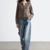 Strick-Cardigan mit Rippbündchen Strick-Cardigan mit Rippbündchen