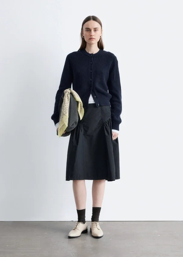 Strick-Cardigan mit Rippbündchen Strick-Cardigan mit Rippbündchen